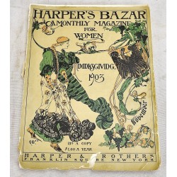 Harper's Bazar (Bazaar) Magazine, Thanksgiving, November 1903 (Vol 37 Iss 11)